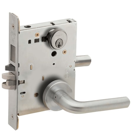 Schlage Entrance Mortise Lock with Deadbolt, 02A Design, Satin Chrome L9453P 02A 626